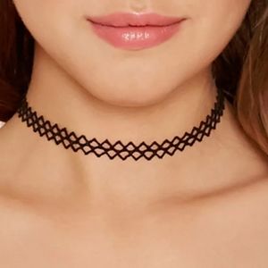 Boho vintage tribal black choker necklace..NWT